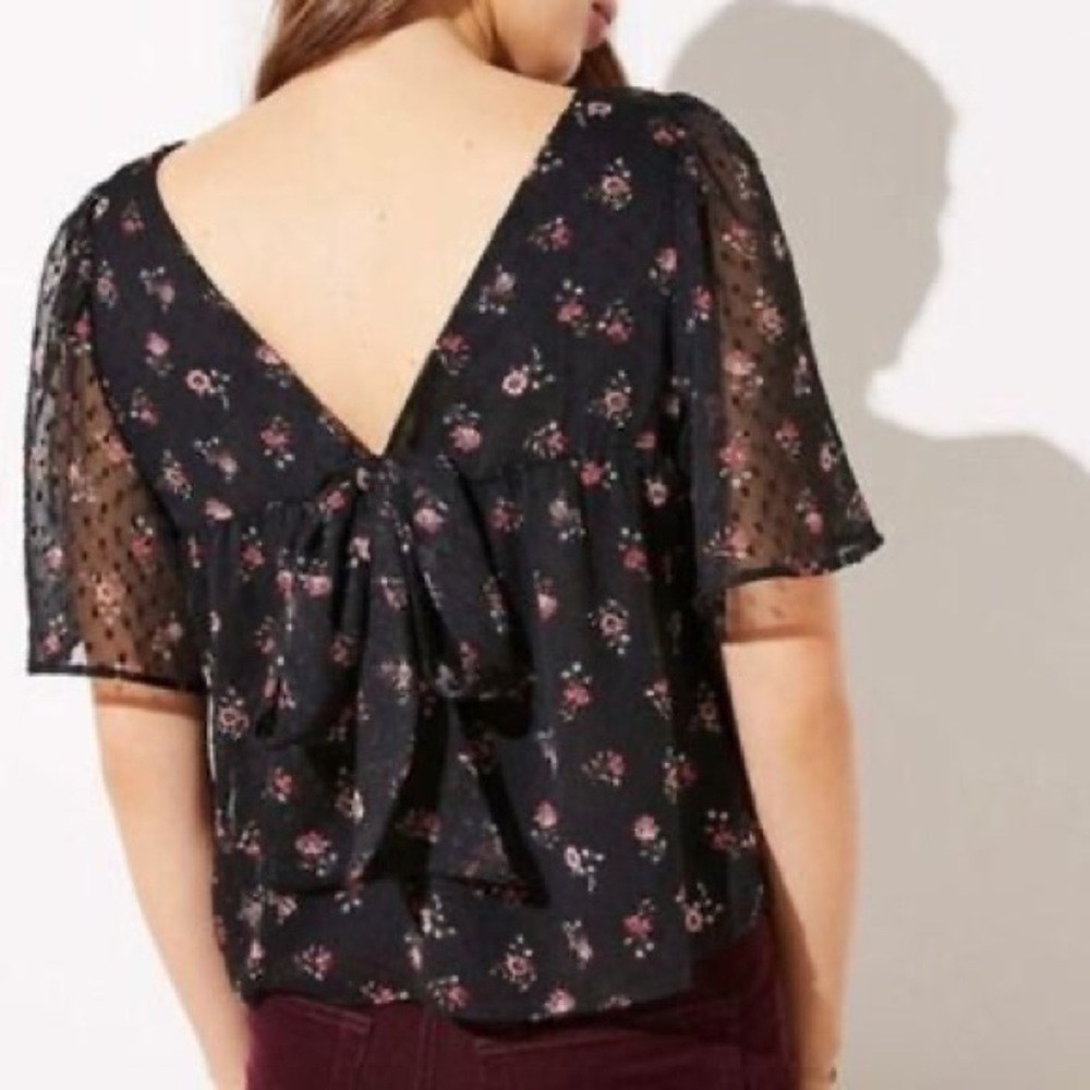 Ann Taylor Floral Blouse XS